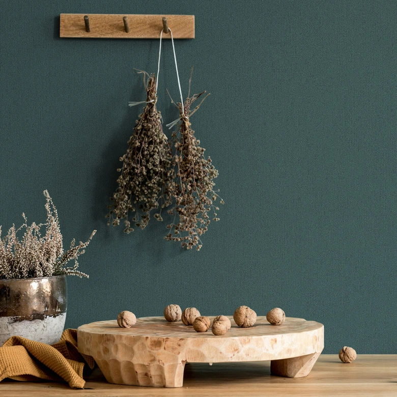 Vliestapete Betonoptik Uni Modern matt in Grün  