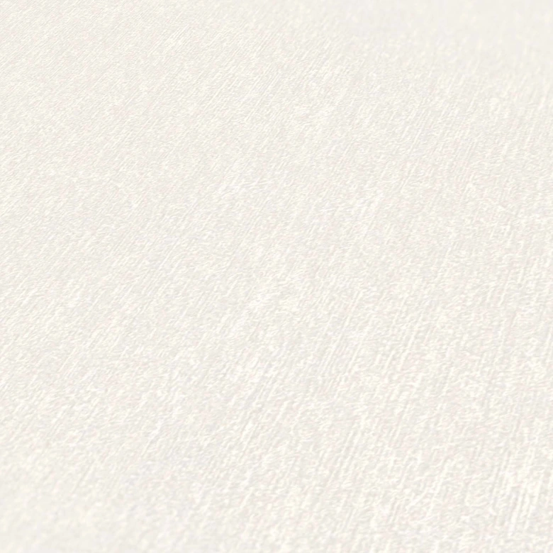 Carta da parati Unit bianca - Carta da parati in tessuto non tessuto tinta unita - A.S. Création 