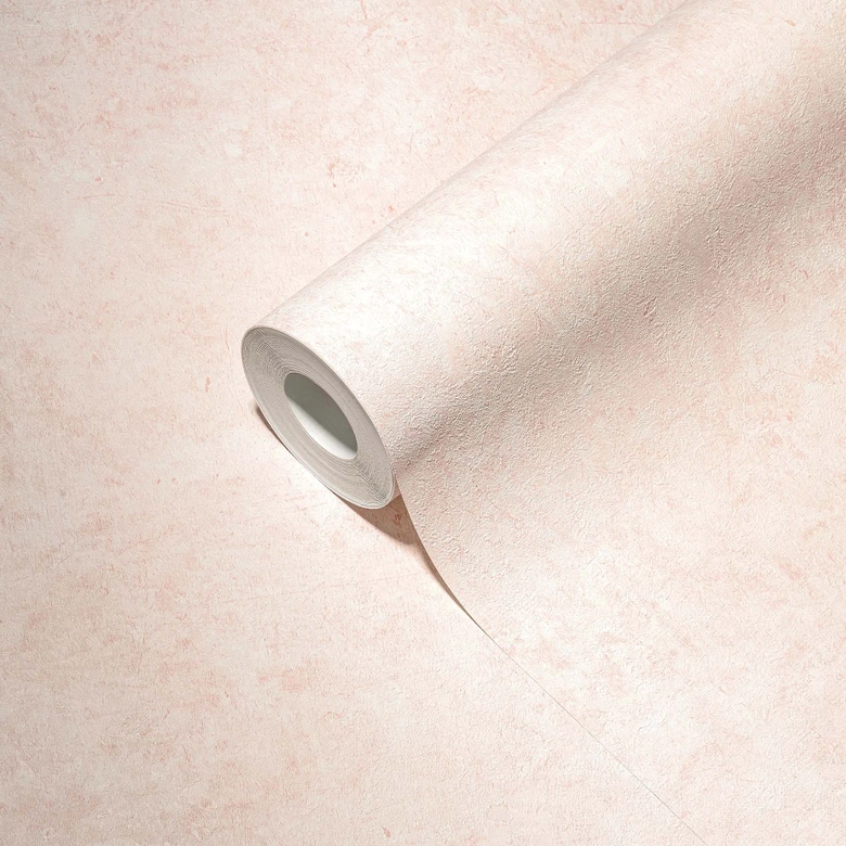 Papier peint rose aspect plâtre vinyle expansé salon papier peint intissé moderne uni 