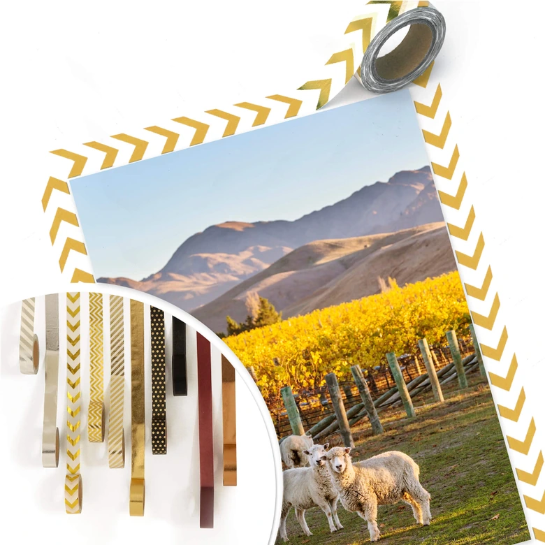 Póster Colombo - Puesta de sol en la montaña 