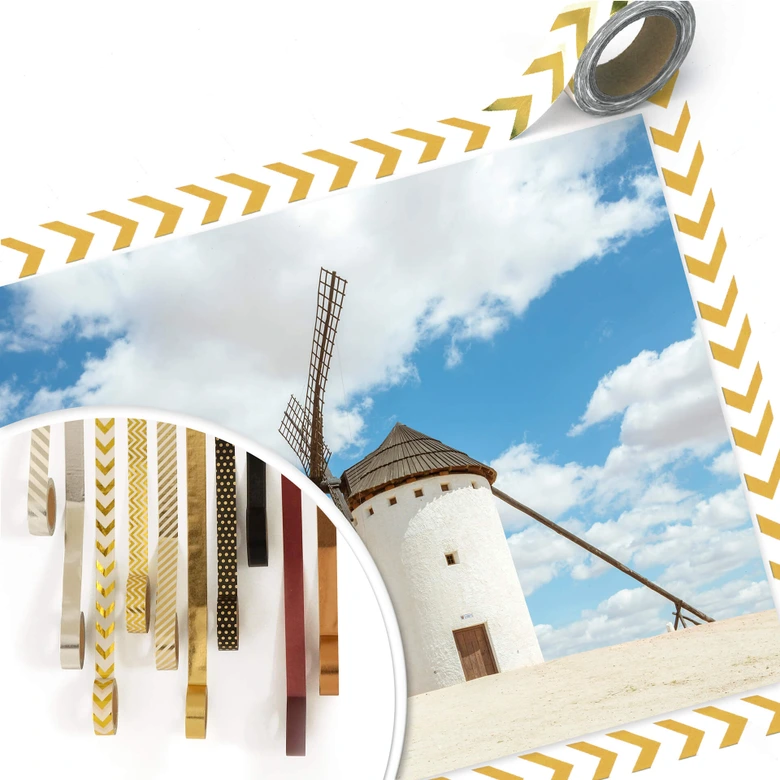 Poster Colombo - Windmühlen auf der Don Quijote Route in Spanien 