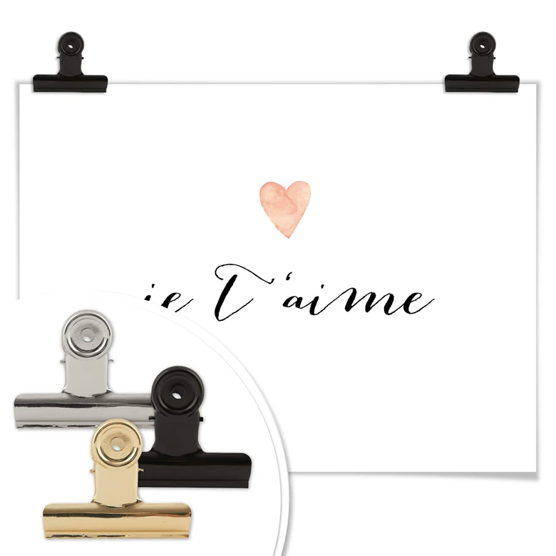 Poster Confetti & Cream - Je t'aime 