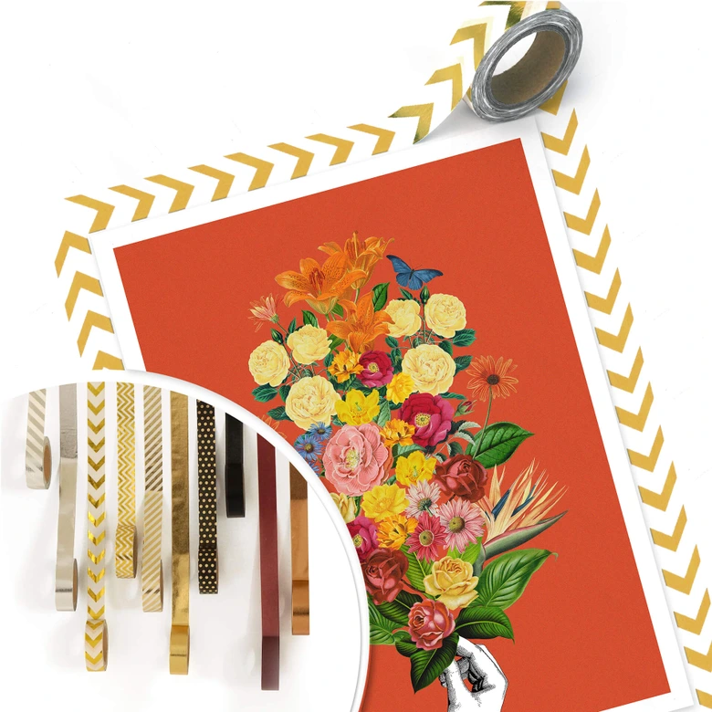 Poster Frida Floral Studio - Botanical Red 