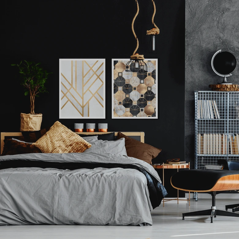 Poster Fredriksson - Gold and Black 