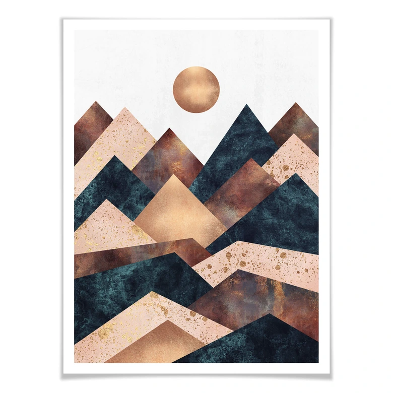 Poster-Set mit Bilderrahmen Fredriksson - Harmonie (2er Set) 