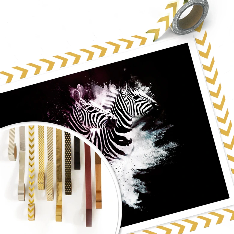 Poster Hugonnard - Wild Explosion: Zwei Zebras 