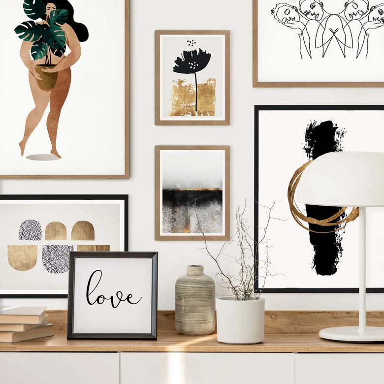 Plakat - Kubistika - Naked Lady 