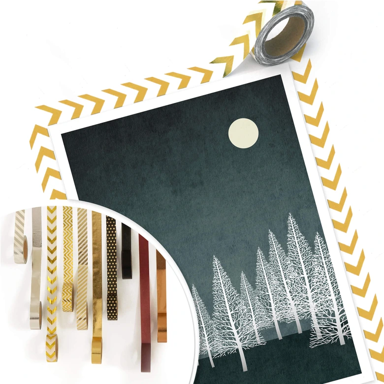 Poster Kubistika – Kleiner Wintermond 