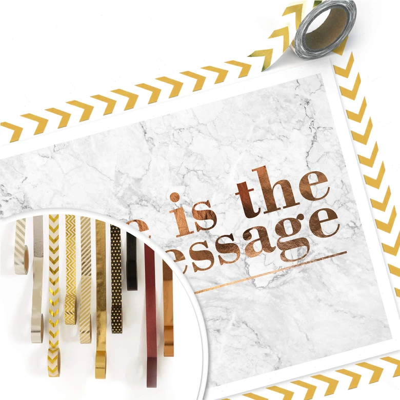 Affiche effet cuivré - Love is the message 