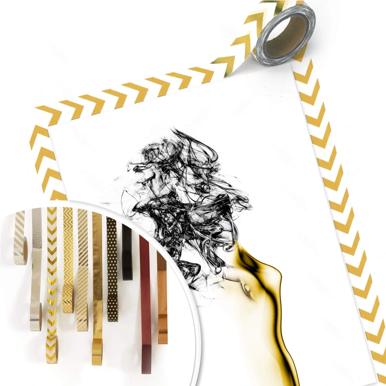 Poster Marini - Gold und Silber 02 