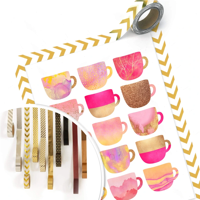 Poster Fredriksson - Kaffeetassen: Pretty Pink 