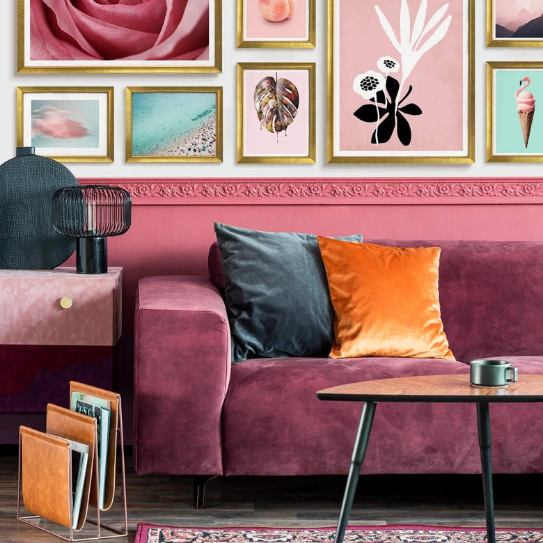 Poster Die rosa Rose 