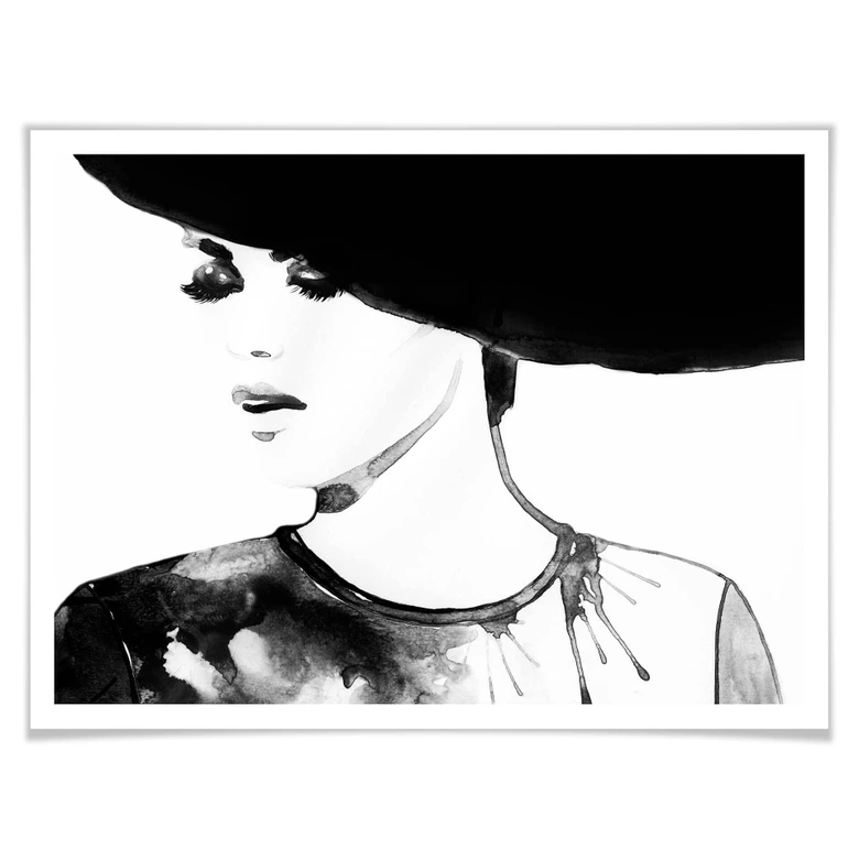 Poster-Set mit Bilderrahmen Fashion and Elegance (2er Set) 