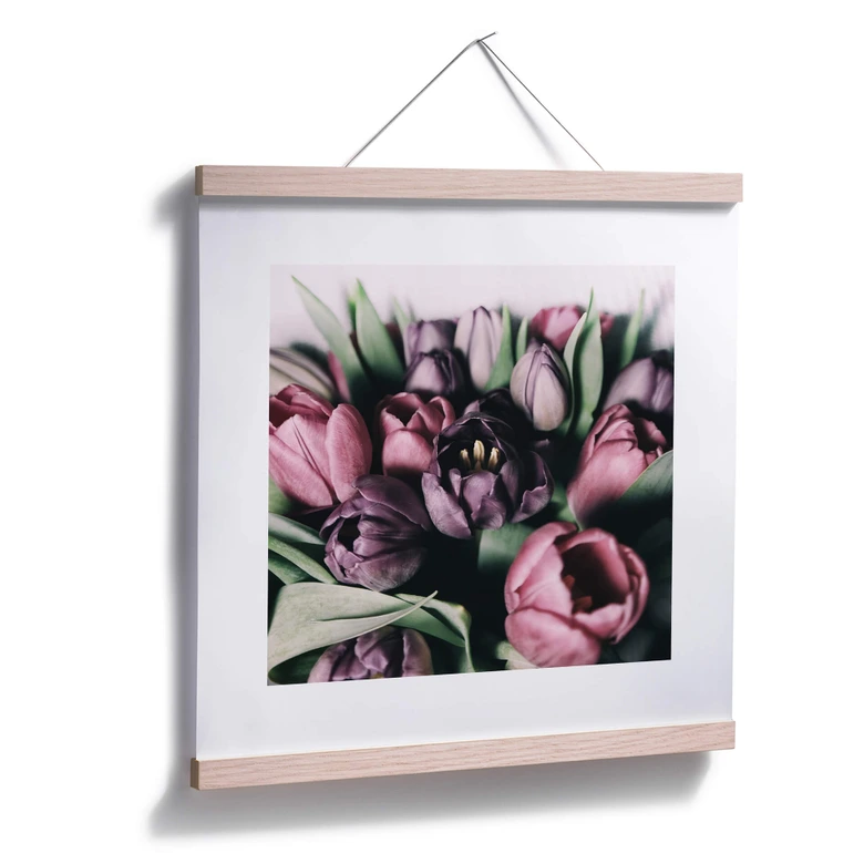 Plakat z bukietem tulipanów 