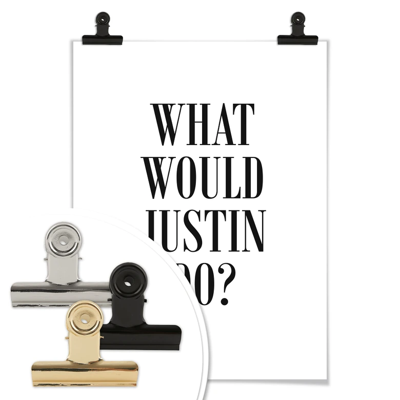 Poster - What would Justin do? 
