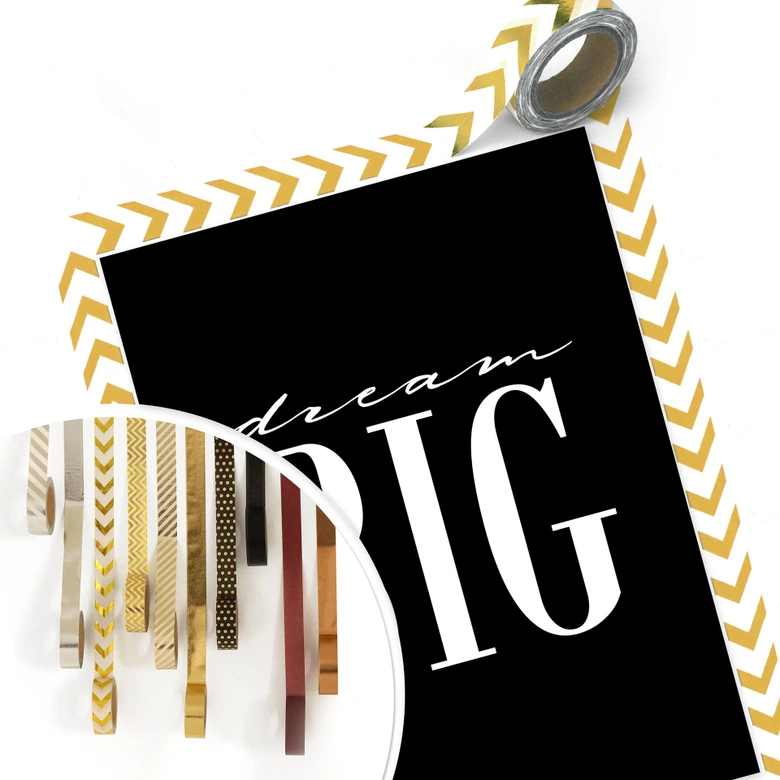 Poster - Dream big - schwarz 