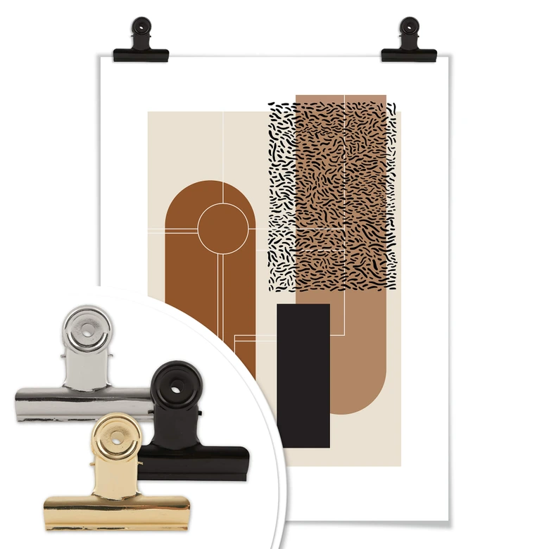 Poster Nordic Creators - Beige & Brown 