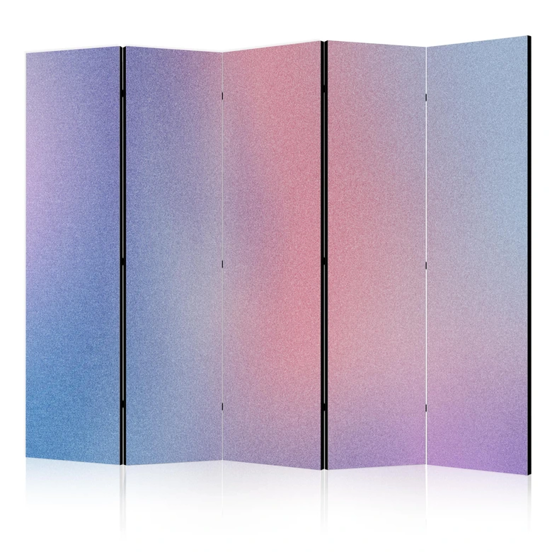 Paravent, Raumteiler freistehend, Trennwand - Rainbow Gradient: Delicate Multicolored 