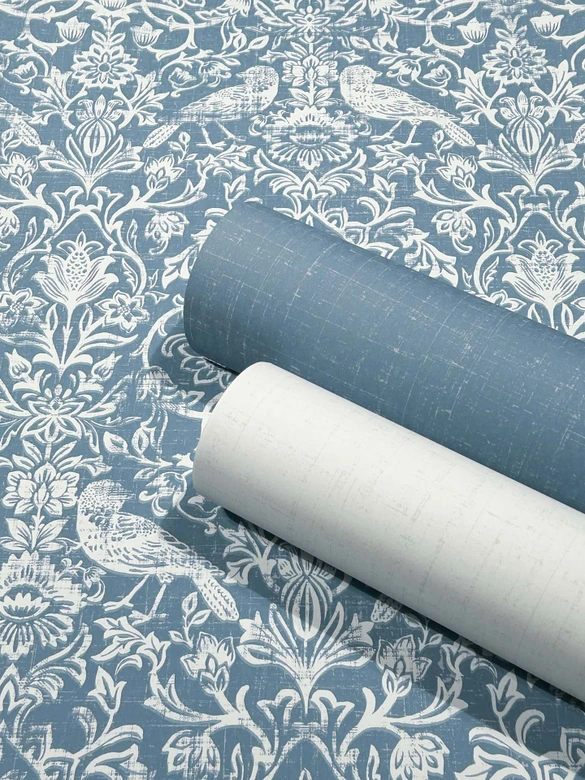 Tapeta z włókniny o nowoczesnej fakturze w kolorze białym 