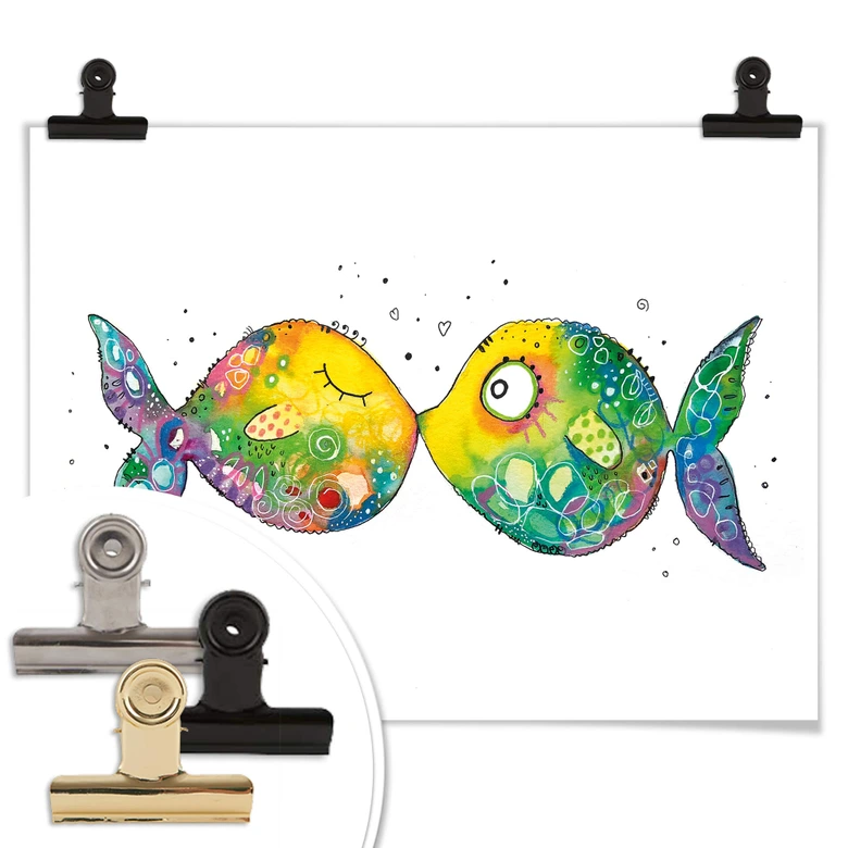 Plakat Hagenmeyer - Zakochana ryba 