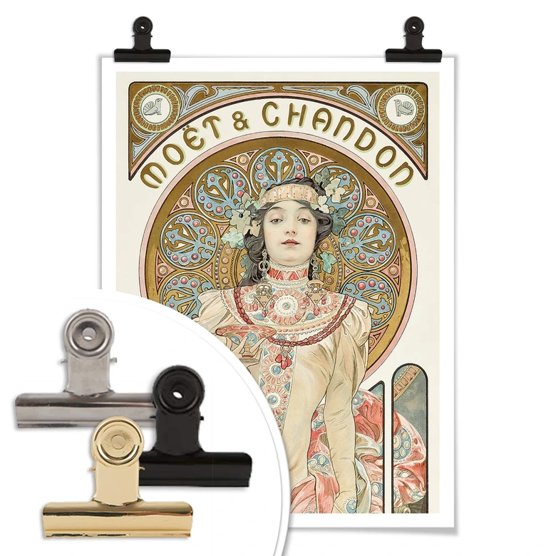 Poster Mucha - Moët and Chandon: Dry Imperial - Panorama 