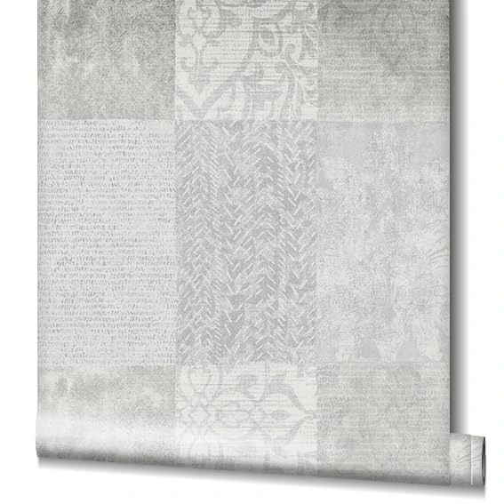 grafisch behang, vliesbehang Novamur Yvi greige 