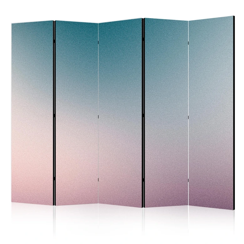 Paravent, Raumteiler freistehend, Trennwand - Nostalgic Gradient - Gradient Composition in Subdued Colors 