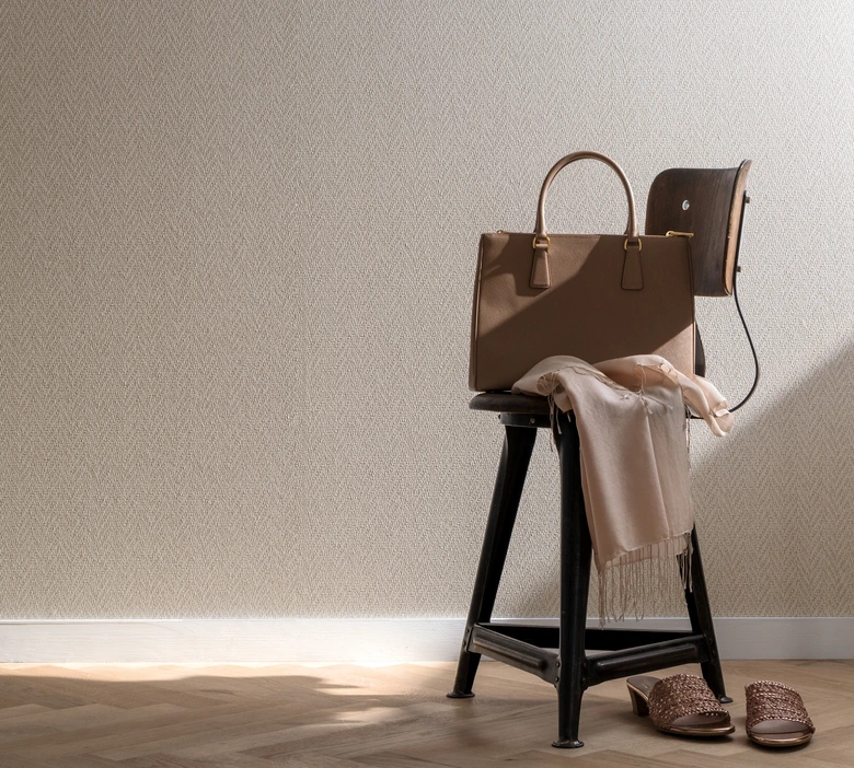 Tekstureret, ikke-vævet tapet Loft Superior i brun, beige 