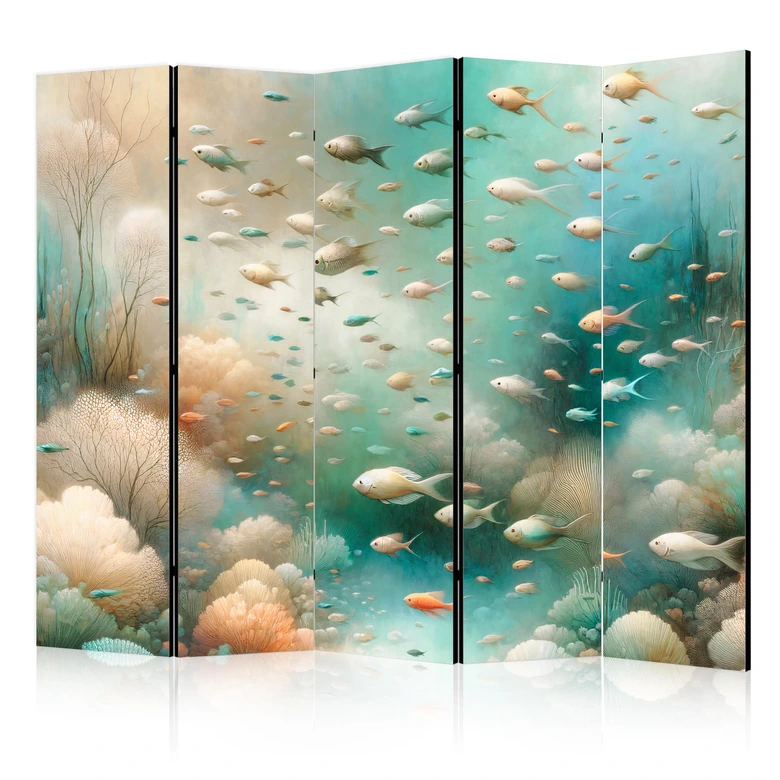 Paravent, Raumteiler freistehend, Trennwand - Spectacular Underwater Landscape 