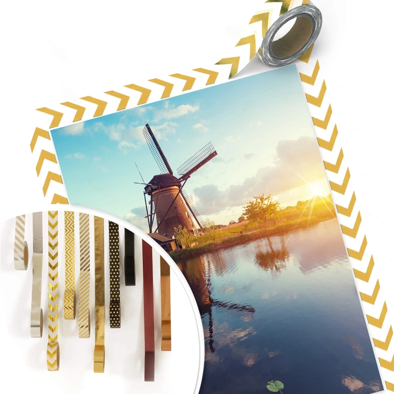 Poster Holländische Windmühle 