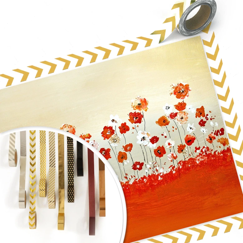Poster Melz - Fröhliche Blumen 