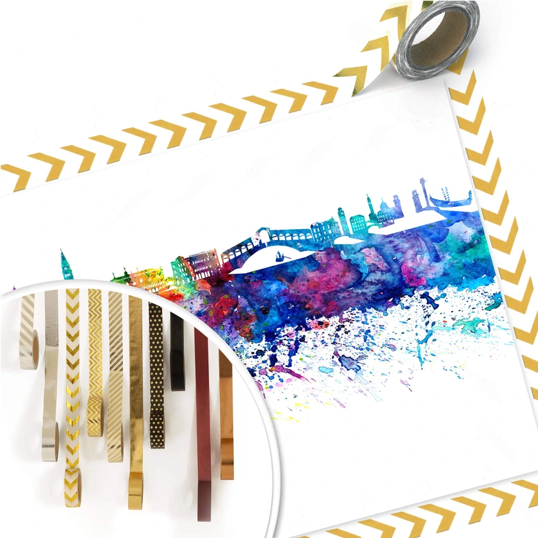 Poster Bleichner - Venedig Aquarell Skyline 