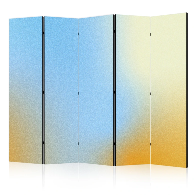 Paravent, Raumteiler freistehend, Trennwand - Energetic Gradient - Gradient Composition in Vibrant Colors 