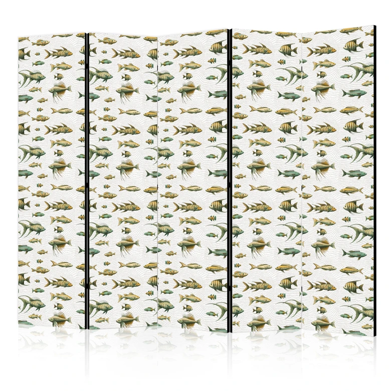 Paravent, Raumteiler freistehend, Trennwand - Unusual Species of Fish 