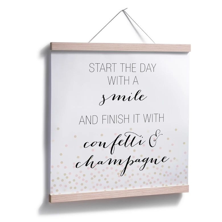 Poster Confetti & Cream - Start the day with a smile 