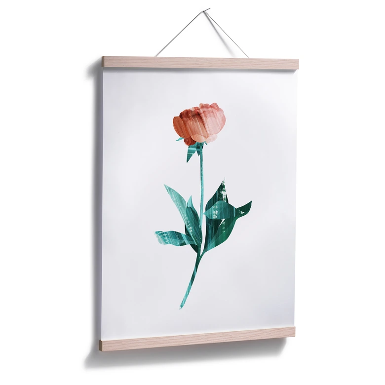 Poster Goed Blauw - La rose 
