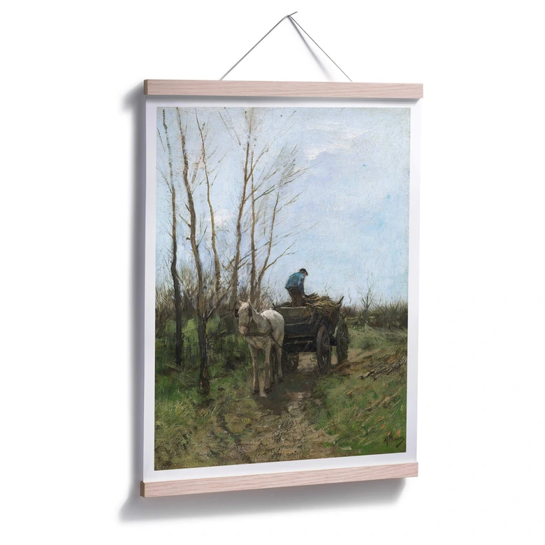 Poster Mauve - Holz sammeln 