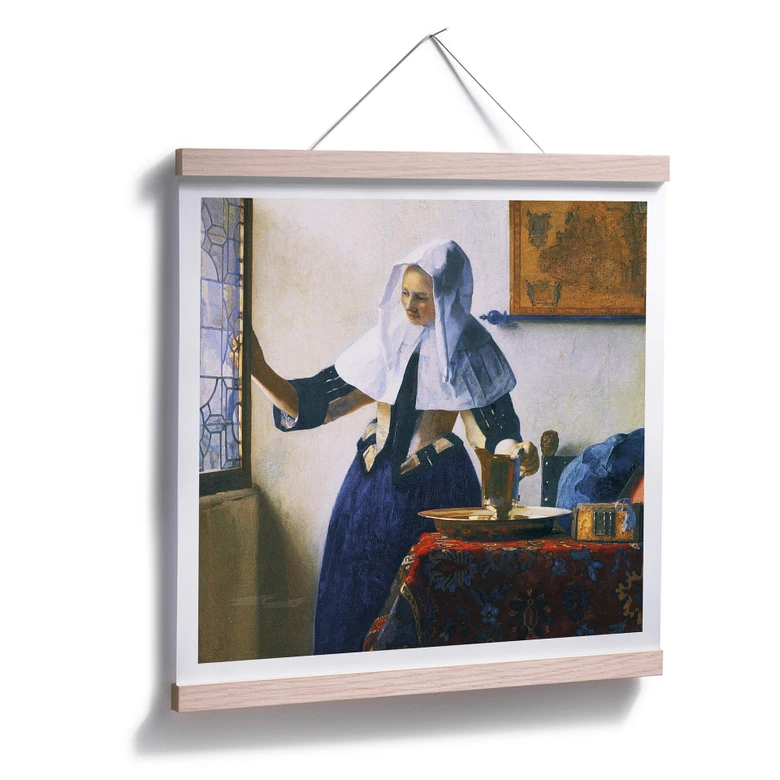 Poster Vermeer - Jeune femme avec la carafe d’eau 