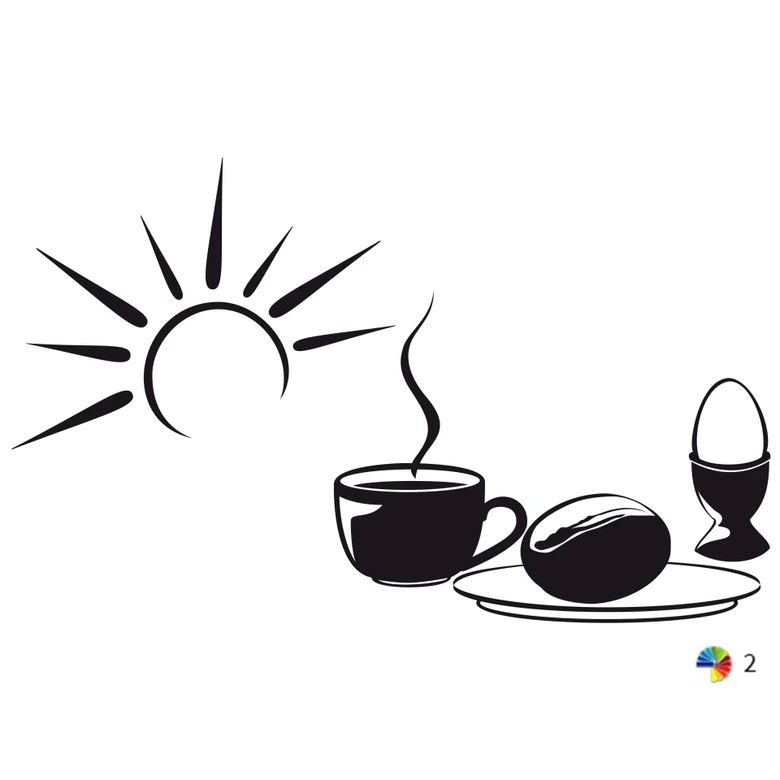 Wallsticker - Guten Morgen 2(2-farver) 