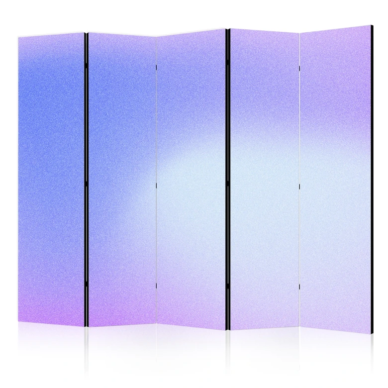 Paravent, Raumteiler freistehend, Trennwand - Heather Mist: Gradient in Violet Shades 