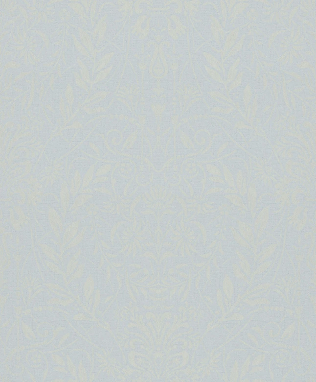 Vliestapete Ornament Floral Natur in Grau Blau 