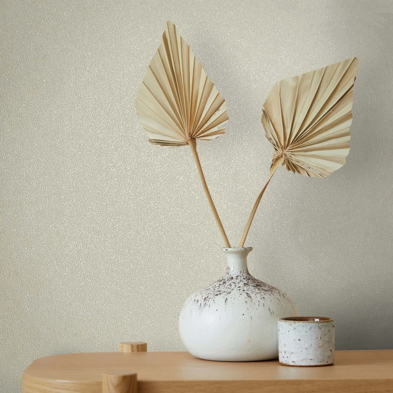 Vliestapete Uni, Struktur Uni Modern matt in Beige 