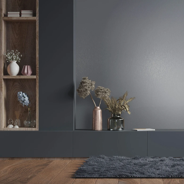 Vliestapete Uni, Textil Uni Klassisch in Grau 