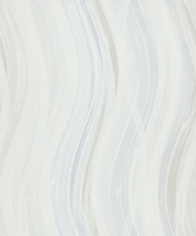 Vliestapete Wellen, Streifen Grafisch Modern matt in Weiß Grau 