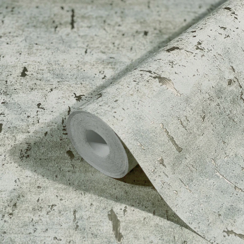Vliestapete mit glänzender Betonoptik beige Struktur 