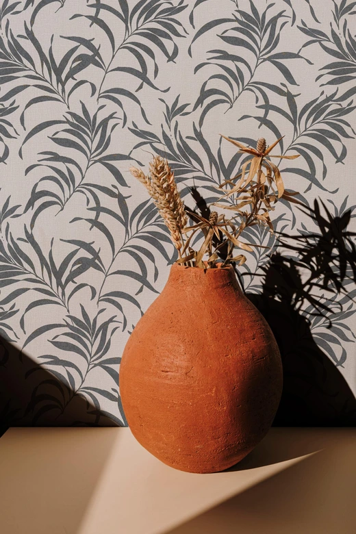Vliestapete Floral Natur in Weiß  