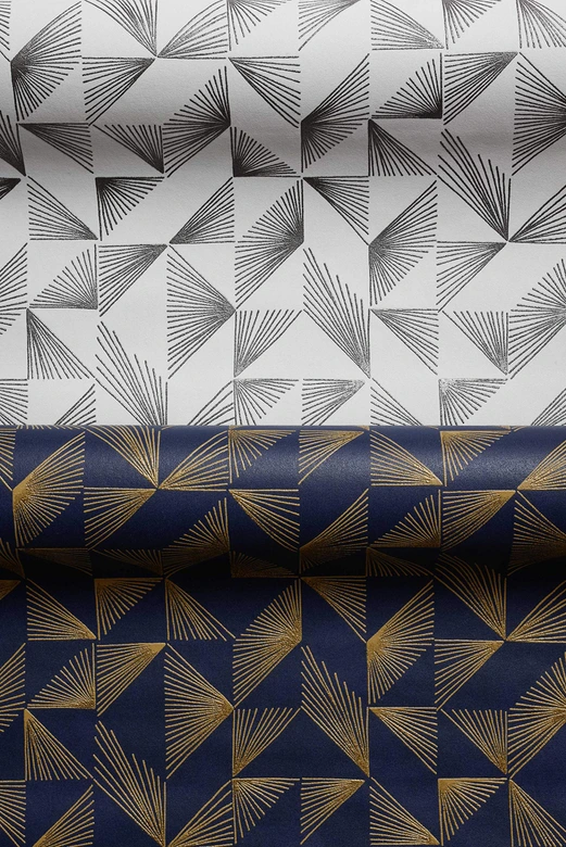 Vliestapete Grafisch Modern in Blau  