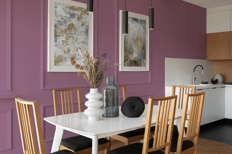 Premium muurverf violet - linnen matte binnenmuurverf - PURO c2011 lieflijk roze 