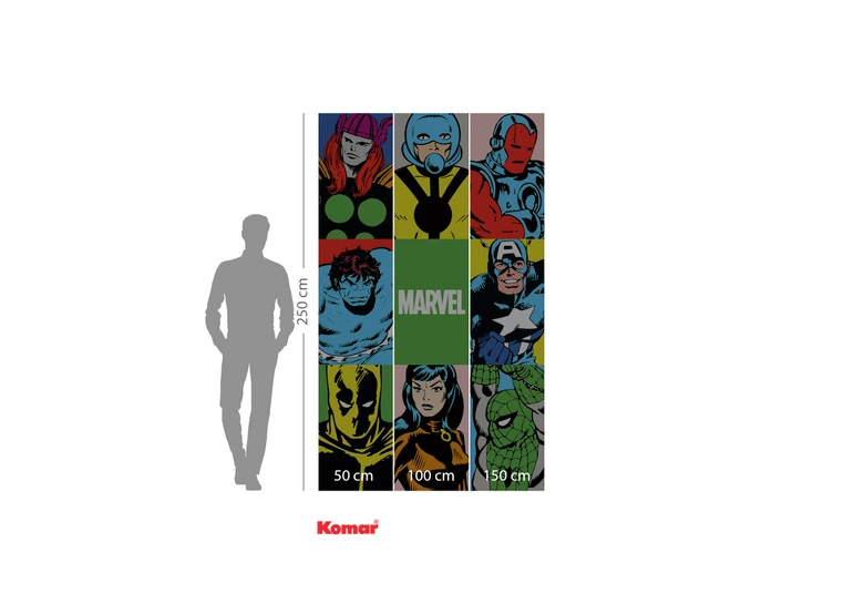 Vlies Fototapete - Marvel PowerUp Team - 150 x 250 cm 