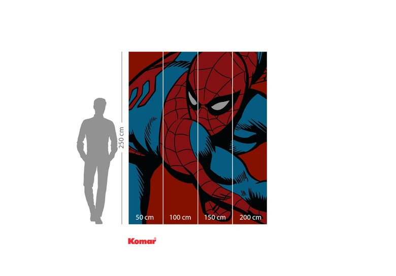 Vlies Fototapete - Marvel PowerUp Spider-Man Watchout - 200 x 250 cm 